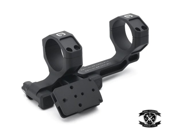 C1 Style Scope Mount for 34mm Tubes with T2/T1 / RMR Offset Mount 1.54" Tall (Black / DE)