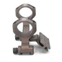 C1 Style Scope Mount for 34mm Tubes with T2/T1 / RMR Offset Mount 1.54" Tall (Black / DE)