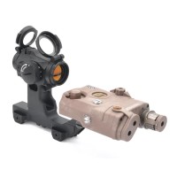 GBRS Style Mount for T1/T2 Red Dot Sight and PEQ 2.9" Tall (Black / DE) 
