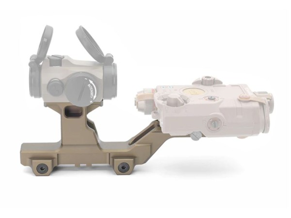 GBRS Style Mount for T1/T2 Red Dot Sight and PEQ 2.9" Tall (Black / DE) 