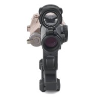 GBRS Style Mount for T1/T2 Red Dot Sight and PEQ 2.9" Tall (Black / DE) 