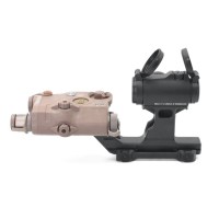 GBRS Style Mount for T1/T2 Red Dot Sight and PEQ 2.9" Tall (Black / DE) 