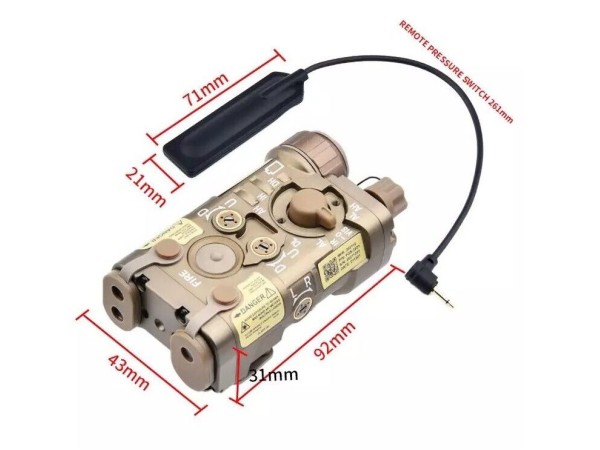 WADSN Aluminium L3 NGAL with Red Visible Laser, IR Laser,