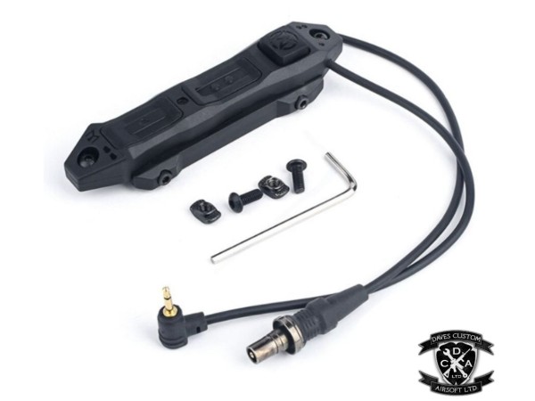 WADSN Tactical Augmented Pressure Switch, 20mm, Keymod & M-LOK with SF & 2.5mm Jack and Lock WD07004 (Black / DE)