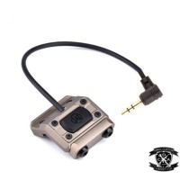 WADSN 20mm Mounted ML Button with 2.5mm Connector WD07017 (Black / DE)