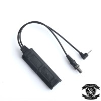 WADSN Remote Dual Switch with SF & 2.5mm Jack Connectors 20mm Rail Mounted (Black)