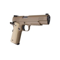 WE M1911 K-Warrior Gas Blowback Pistol (Tan)