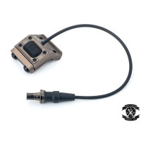WADSN Fusion Style ModButton With Left or Right Wing Mount for Surefire Torches (Black / Dark Earth)