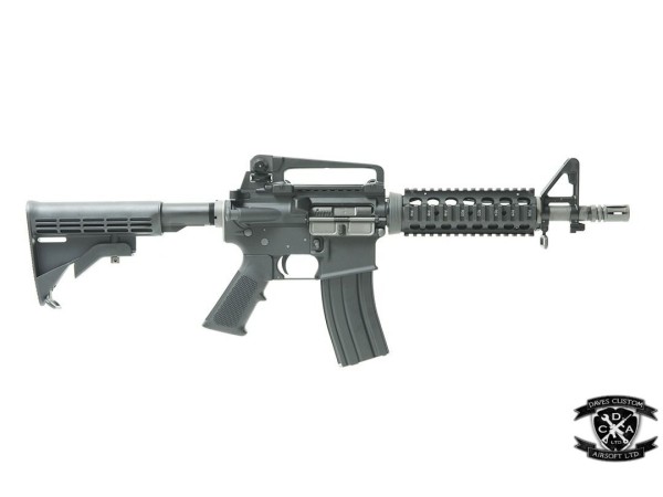WE M4 RIS CQB Open Bolt GBBR (Black) 