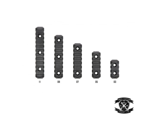 PTS Enhanced Rail Section M-LOK 7 Slot (Black)