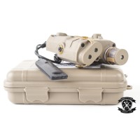 NUPROL PEQ-15 Red Laser, IR Laser & Torch (Black / Tan) 