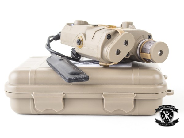 NUPROL PEQ-15 Red Laser, IR Laser & Torch (Black / Tan) 