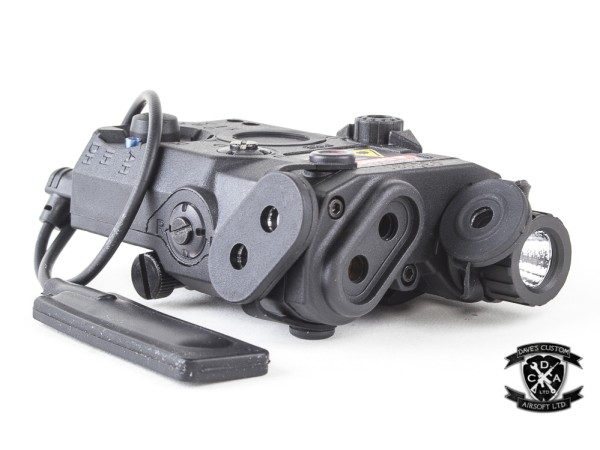 NUPROL PEQ-15 Red Laser, IR Laser & Torch (Black / Tan) 