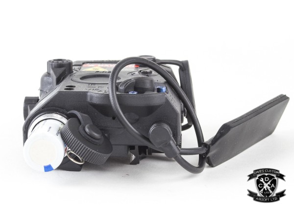 NUPROL PEQ-15 Red Laser, IR Laser & Torch (Black / Tan) 