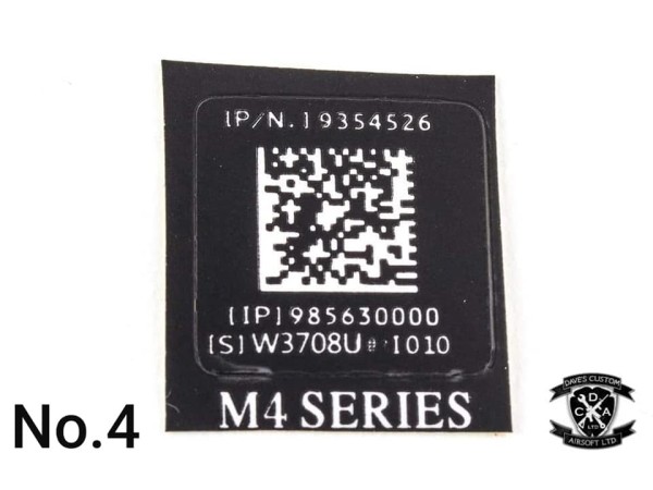 QR Code Weapon Stickers 