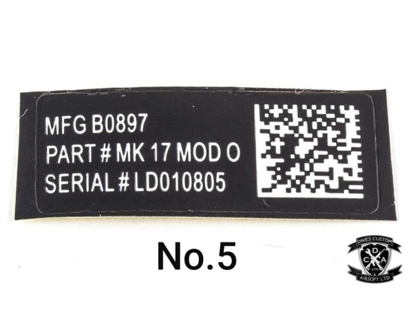 QR Code Weapon Stickers 