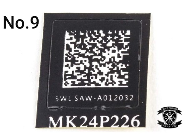 QR Code Weapon Stickers 