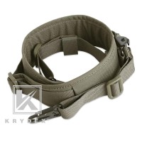 KRYDEX Cordura Modular Rifle Sling With Quick Adjust & Clips (Coyote Brown, Ranger Green, Black, Multi-Cam, Grey) 