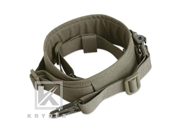 KRYDEX Cordura Modular Rifle Sling With Quick Adjust & Clips (Coyote Brown, Ranger Green, Black, Multi-Cam, Grey) 
