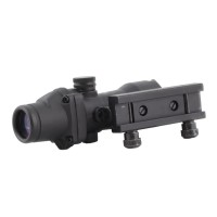 4x Magnified ACOG With Working Red Fibre Optic (Black) 