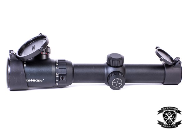 Vision King 1.25-5x26 Short-Doc Illuminated Scope 