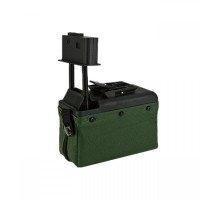 A&K M249 - 1500rnds Electric Nut'Sack Magazine (Ranger Green / Black / Tan)