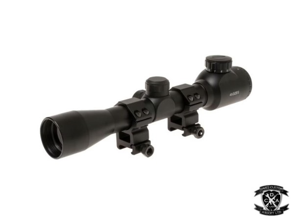 NUPROL 4X32 EG Rifle Scope w/ 20mm Low Mounts
