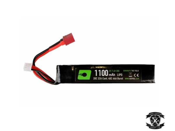NUPROL 1100mah 7.4v 20c Lipo Stick Type 