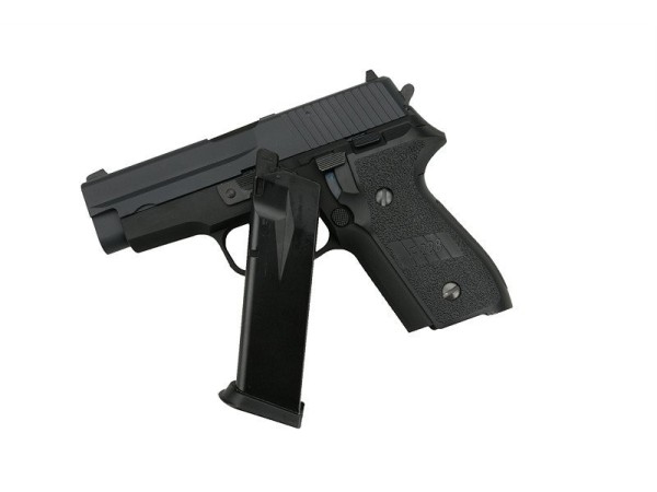WE P228 Non-Railed Version Gas Blowback Pistol (Black)