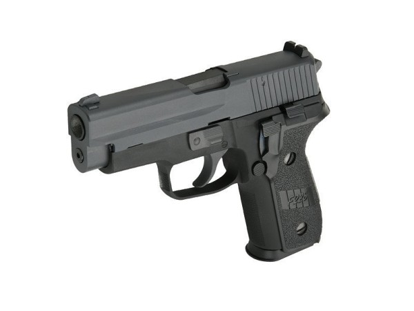 WE P228 Non-Railed Version Gas Blowback Pistol (Black)