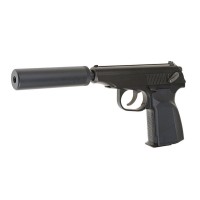 WE Makarov 654K Gas Blowback Pistol (Black) - Ex Display 