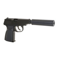 WE Makarov 654K Gas Blowback Pistol (Black) - Ex Display 