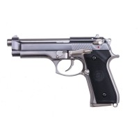 WE M92 Full Metal Gas Blowback Pistol (Silver)
