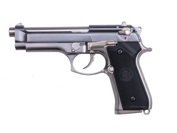 WE M92 Full Metal Gas Blowback Pistol (Silver)