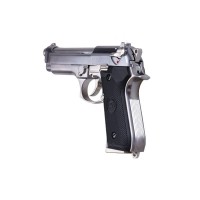 WE M92 Full Metal Gas Blowback Pistol (Silver)