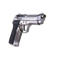 WE M92 Full Metal Gas Blowback Pistol (Silver)