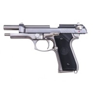 WE M92 Full Metal Gas Blowback Pistol (Silver)