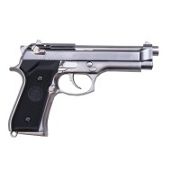 WE M92 Full Metal Gas Blowback Pistol (Silver)