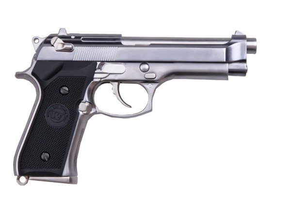 WE M92 Full Metal Gas Blowback Pistol (Silver)