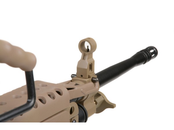 A&K M249 Polymer Body with Drum Magazine (Tan)