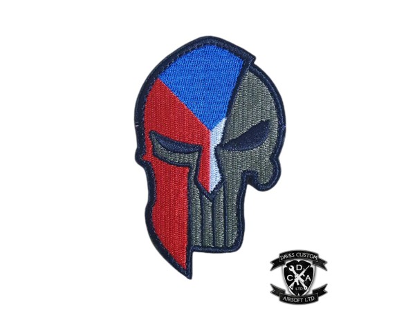 Czech Republic Spartan Flag Embroided Patch 