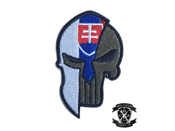 Slovakia Spartan Flag Embroided Patch 