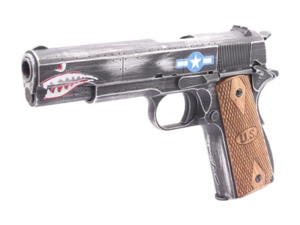 Cybergun Auto Ordnance 1911 Squadron Gas Blowback Pistol (Weathered)