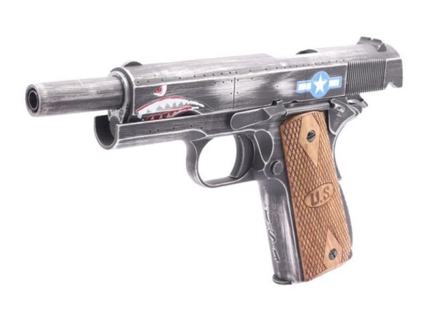 Cybergun Auto Ordnance 1911 Squadron Gas Blowback Pistol (Weathered)