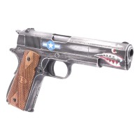 Cybergun Auto Ordnance 1911 Squadron Gas Blowback Pistol (Weathered)