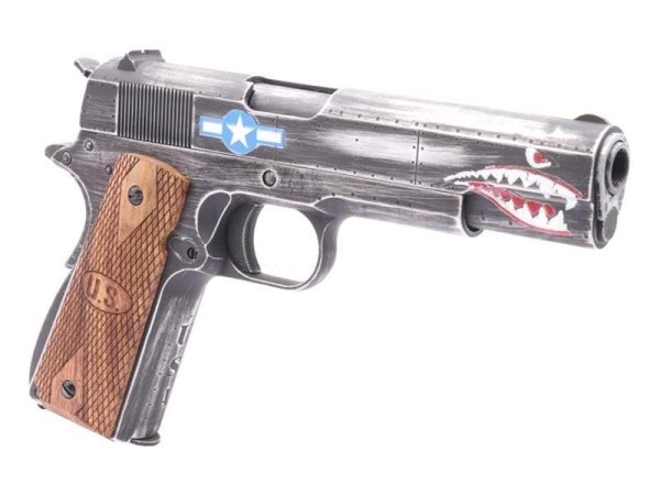 Cybergun Auto Ordnance 1911 Squadron Gas Blowback Pistol (Weathered)