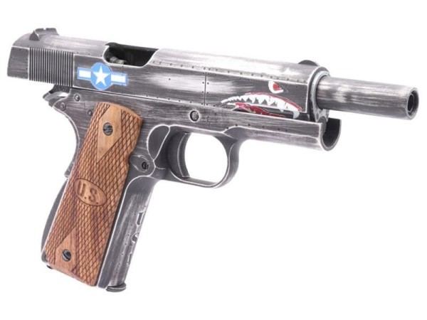 Cybergun Auto Ordnance 1911 Squadron Gas Blowback Pistol (Weathered)