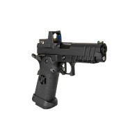 Armorer Works Custom Black Ace Hi-Capa GBBP with Reflex Sight AW-HX2602 (Black) 