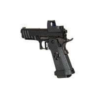 Armorer Works Custom Black Ace Hi-Capa GBBP with Reflex Sight AW-HX2602 (Black) 