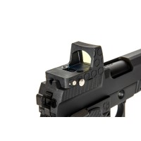 Armorer Works Custom Black Ace Hi-Capa GBBP with Reflex Sight AW-HX2602 (Black) 